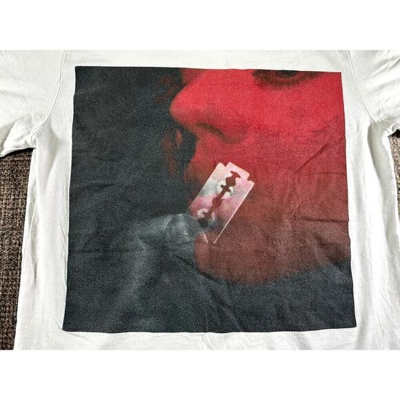 Bush Girls You In Control Razorblade Shirt Size Medium White - Picture 3 of 9